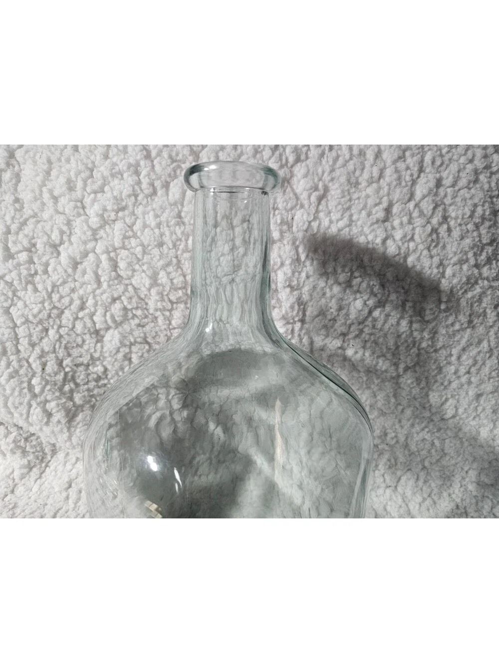 Glass Vase Clear Large Jug Cylinder Water Flowers Bubble Vase Round 12X7 Decor